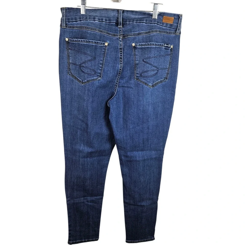 Seven7 Jeans Womens‎ Size 14 Alaska Wash TummyLess High Rise Skinny Denim